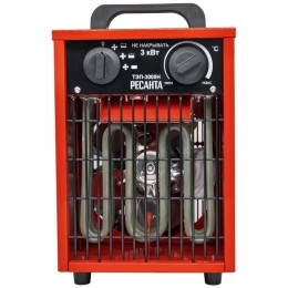 Тепловая электрическая пушка Ресанта ТЭП-3000Н 67/1/18 { 3000/1500 Вт, 220/230 В, 3.2 кг }